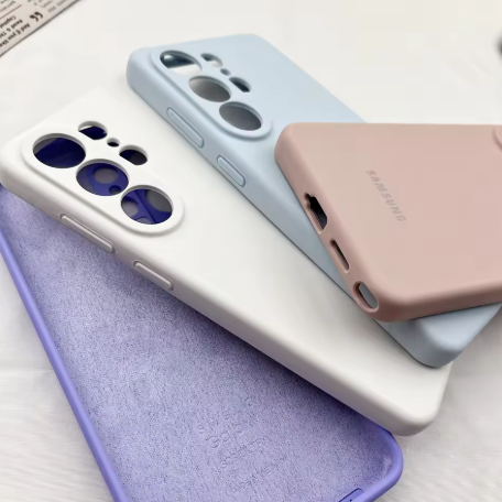 三星 Galaxy S26 Ultra 手机壳，丝滑硅胶材质，触感柔软，背面保护壳，适用于 S25 S24 S23 S22 S21 S20 Ultra Plus S10